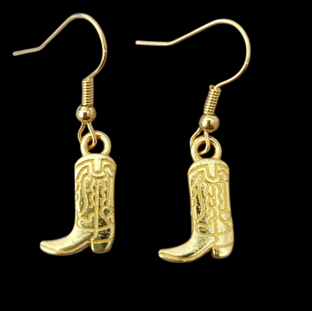 Cowboy Boots Earrings New